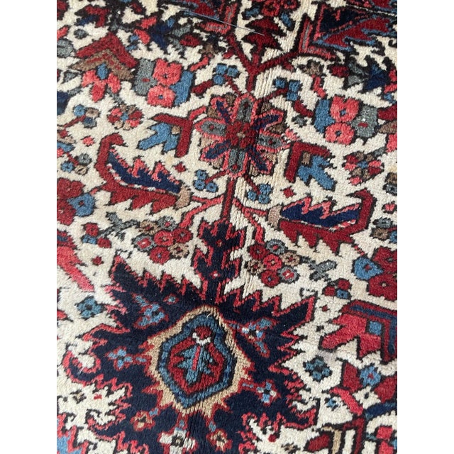 Textile Blooming Jungle Heriz With Duel-finials Rug - 7.2 X 10.4 For Sale - Image 7 of 12