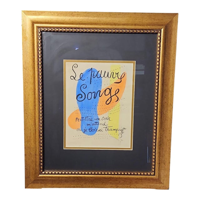 Fernand Leger Le Pauvre Songe Original Limited Edition Lithograph For Sale