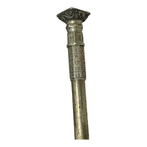 Antique 19th Century Silver Mechanical Retractable Calendar Wax Seal Pencil