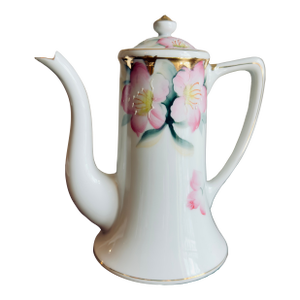 Antique, Early 20th Century Noritake Azalea Porcelain Mini Coffee Pot