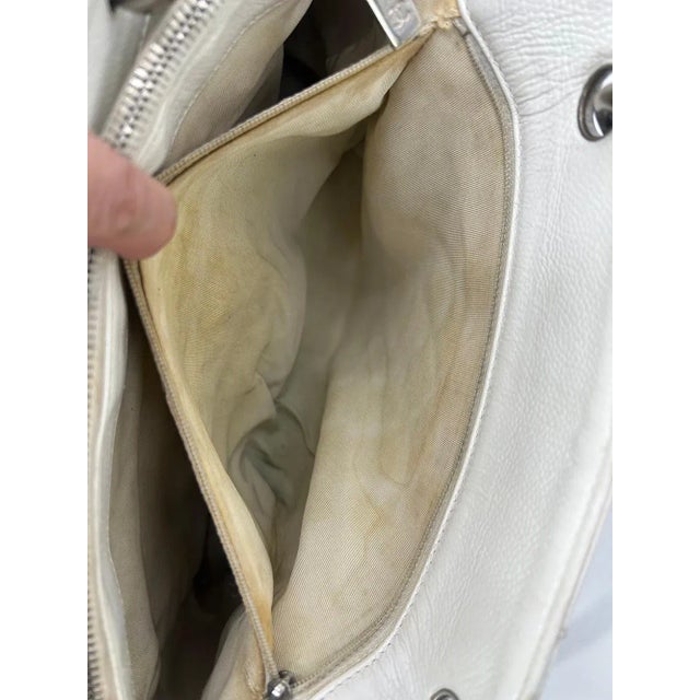 Chanel Chanel Quilted White Caviar Grand Shopper Tote For Sale - Image 4 of 12