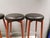 1960s Teak Bar Stools with Black Imitation Leather Seats and Chrome-Plated Metal Footrests from Spøttrup Møbelfabrik, Denmark, 1960s, Set of 4 For Sale - Image 5 of 11
