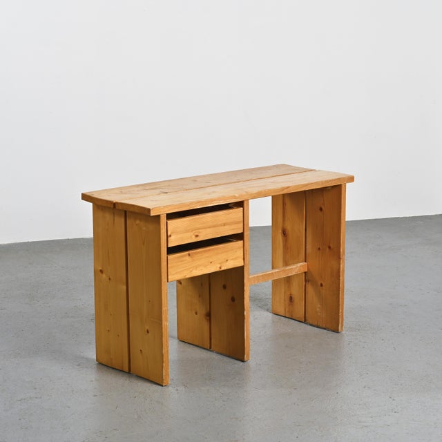 Pine Desk from Mobilier Gal La Plagne, 1960s For Sale - Image 11 of 11