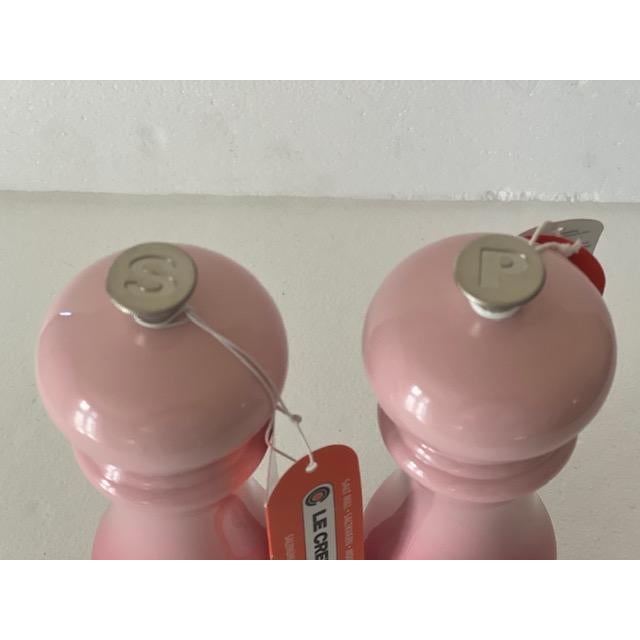 Le Creuset Contemporary Natural Pink Salt & Pepper Mills Set of 2 Chairish