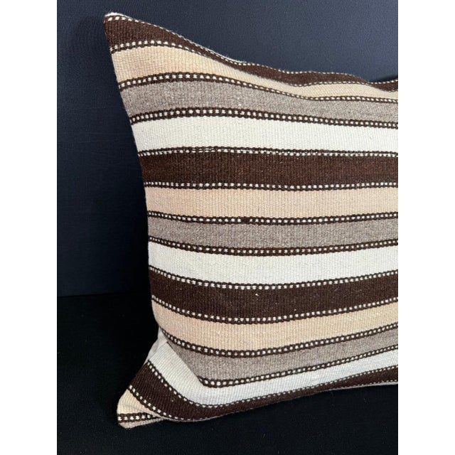 Turkish Hemp Pillow Cushion Natural Beige Brown Cushion Cover 20"x20" #18178 Enhance your home decor with our Kilim Pillow...