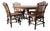 Mid 20th Century Rustic Amish Hickory Adirondack-Style Round Dining Table & Chair Set of 5 For Sale