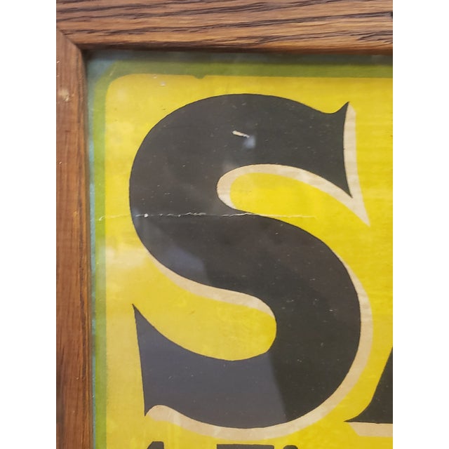 Glass Original Antique 1903 Art Nouveau Framed Satin Skin Powder & Skin Cream Advertising Litho Poster For Sale - Image 7 of 10