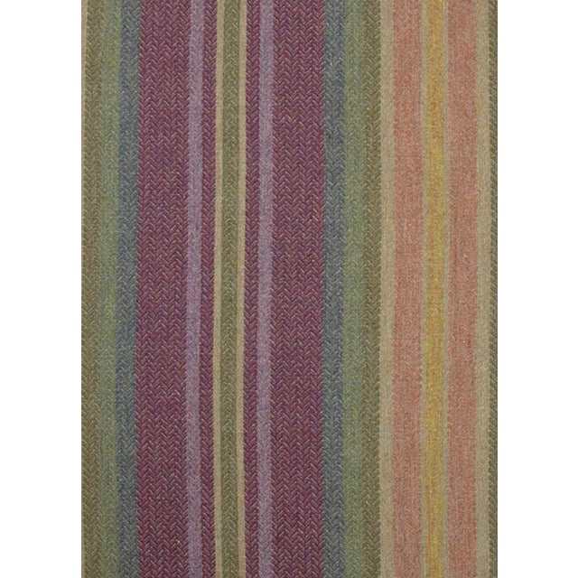 Classic Cloth Kilburnie Pattern Striped Wool Lumbar Pillow For Sale - Image 13 of 13