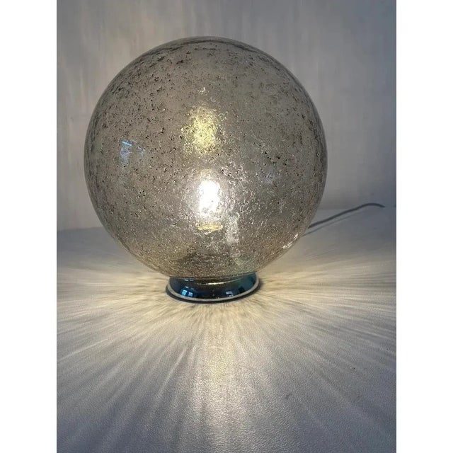 Mid-Century Modern Italian Fume Table Lamp in Murano Glass by Simoeng For Sale - Image 3 of 13