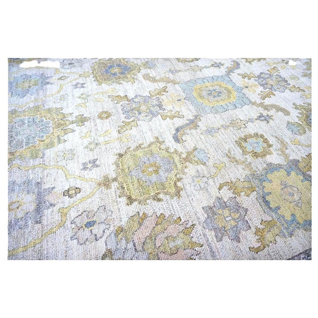 Brown 21st Century Turkish Oushak 10X14 Ash Brown, Buff & Khaki Handmade Area Rug #1144080 For Sale - Image 8 of 15
