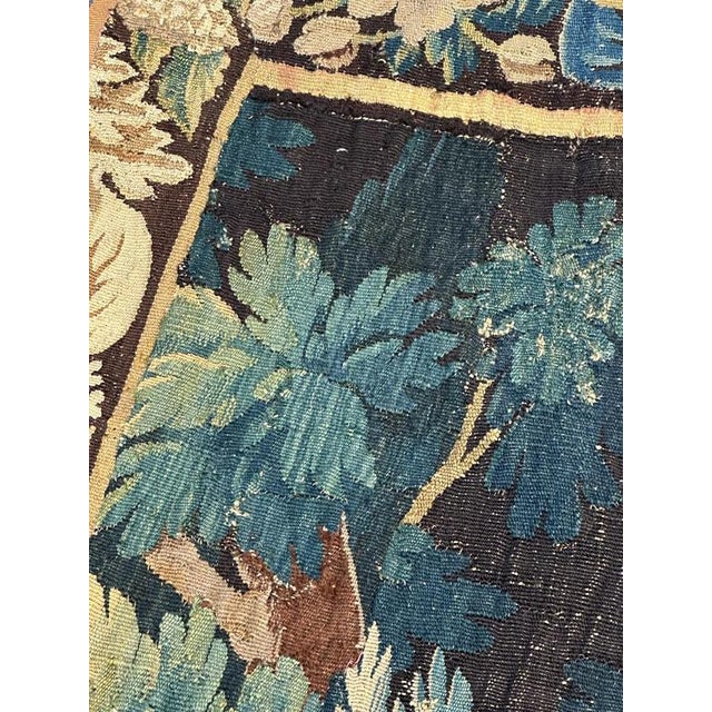 Hunting with Hound Tapestry from Aubusson, 1700s For Sale - Image 16 of 18