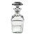 Vintage Baccarat Crystal Perfection Square Whiskey Decanter & Stopper For Sale