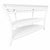 Vintage 3-Tier Rattan Demi-Lune Console Table For Sale In West Palm - Image 6 of 8