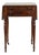 English Regency Rosewood Two-Drawer Drop-Leaf Work Table With Brass and Satinwood Inlay, Circa 1820–1840 For Sale