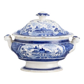 Earthenware Tureen from Miragaia, 19th Century For Sale