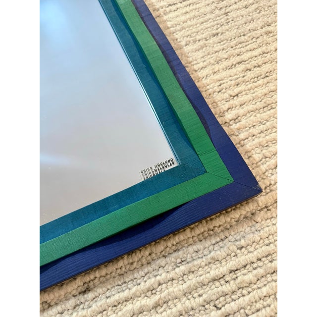 1960s Swedish Modern Painted Wall Mirror by Erik Höglund for Eriksmåla, 1967 For Sale - Image 5 of 10