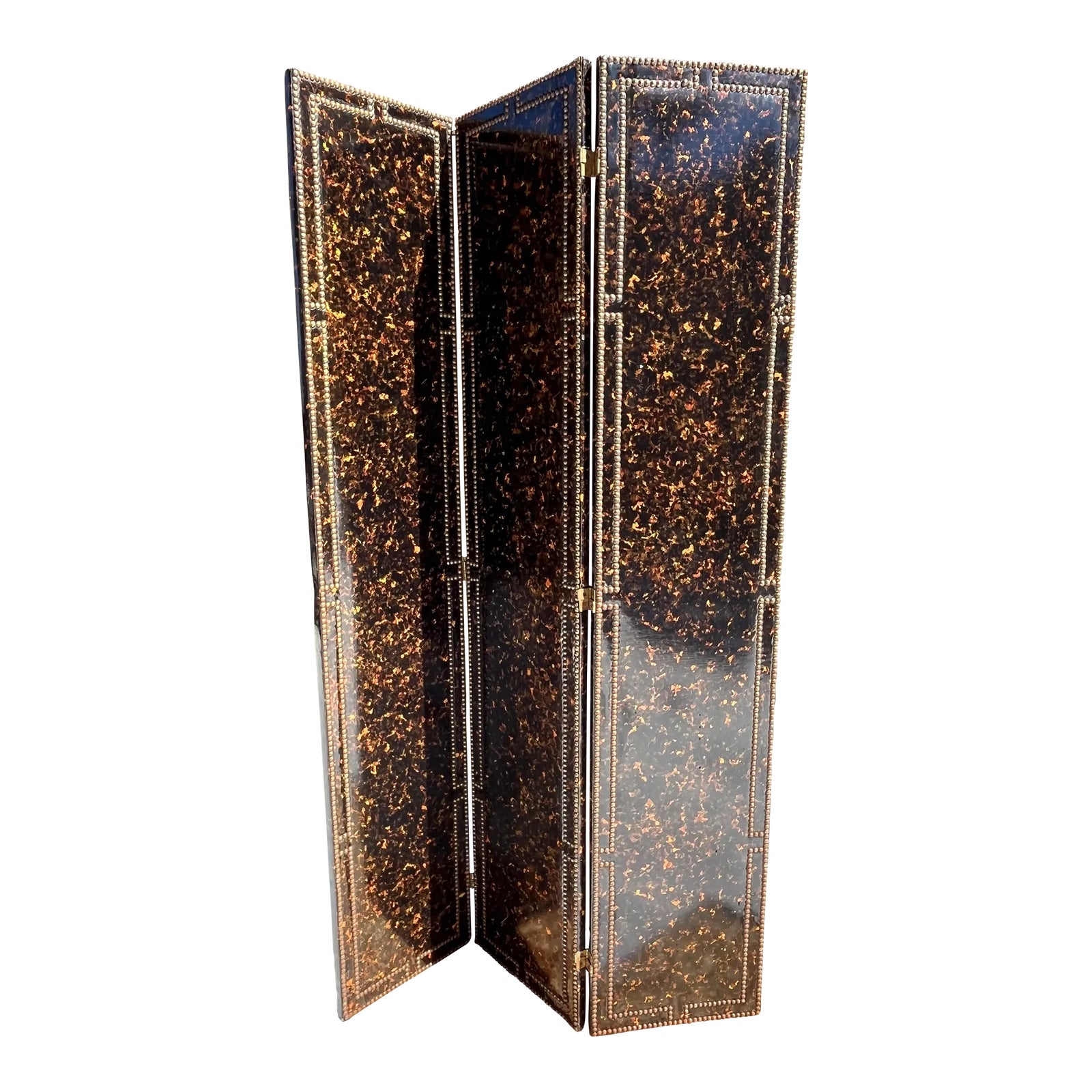 Vintage Three Panel Screen | Chairish