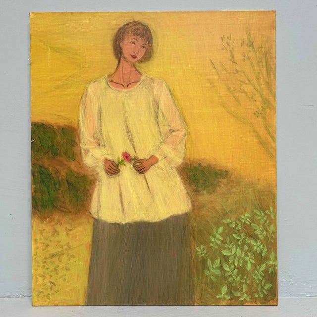 Makoto Igarashi, Wildflowers, 1980s, Oil on Canvas For Sale - Image 10 of 10