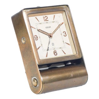 Art Deco Travel Alarm Clock from Jaeger For Sale