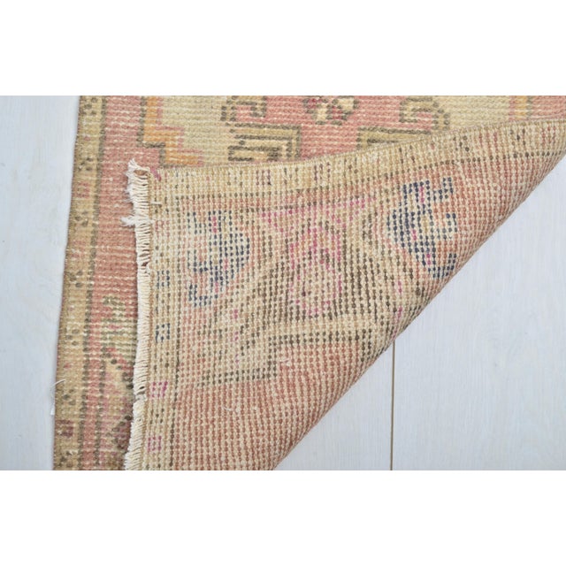 1960s Mid 20th Century Natural Small Door Mat Rug For Sale - Image 5 of 5