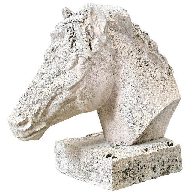 Early 20th Century English Equestrian Bust of a Horse's Head For Sale - Image 10 of 10