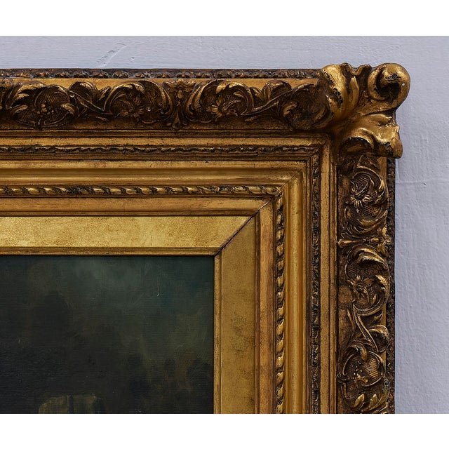 Textile David B Bechtel (1895 - 1960) 19th Century Painting With Scenes of Children For Sale - Image 7 of 10