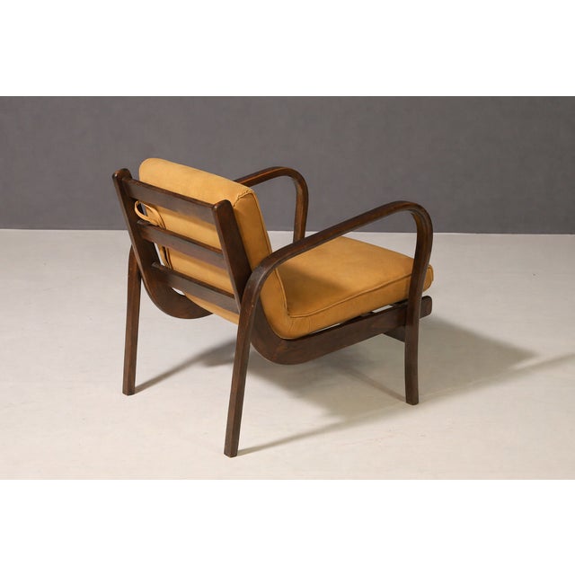 Vintage Lounge Chair from Koželka & Kropáček, 1940s For Sale - Image 14 of 15