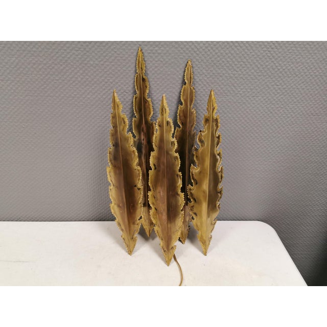 Large Brutalist Brass Wall Lamp by Svend Aage Holm Sørensen for Holm Sørensen & Co., Denmark, 1960s For Sale - Image 14 of 14