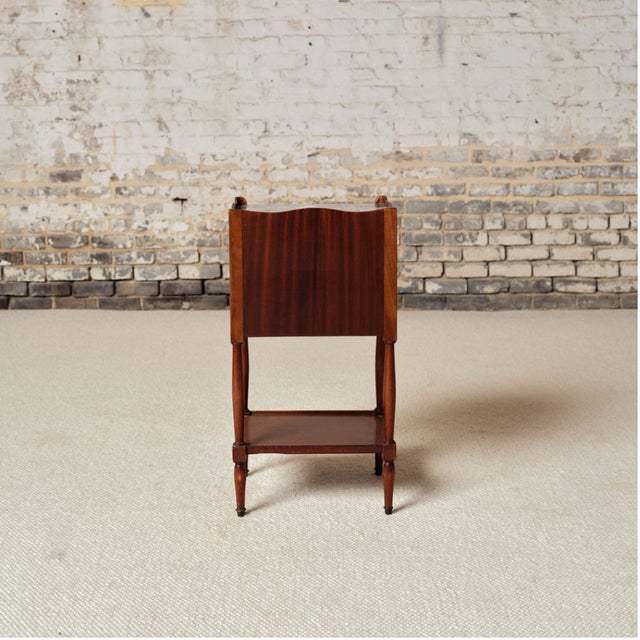 Brown 18th Century French Louis XVI Mahogany Bedside Table For Sale - Image 8 of 8