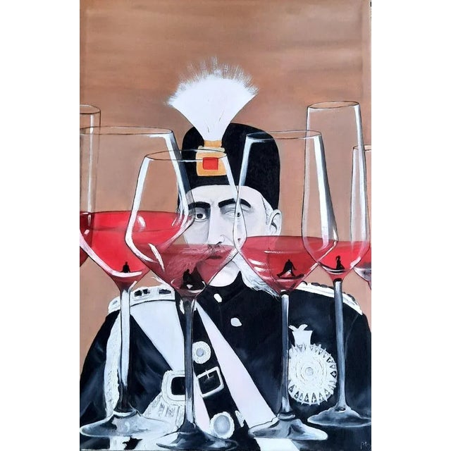 Aziz Anzabi, Above Water Level 2, 2021, Oil on Canvas, in Flawless conditions. This piece is attributed to the mentioned...