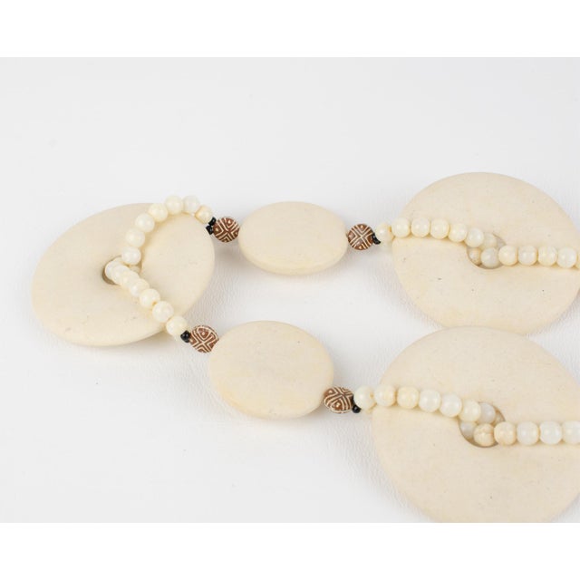 Angela Caputi Modernist Choker Necklace Travertine-Like Resin Design For Sale - Image 10 of 11