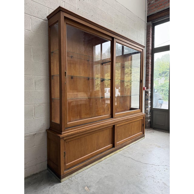 Vintage Pharmacy Display Case in Mahogany For Sale - Image 13 of 18