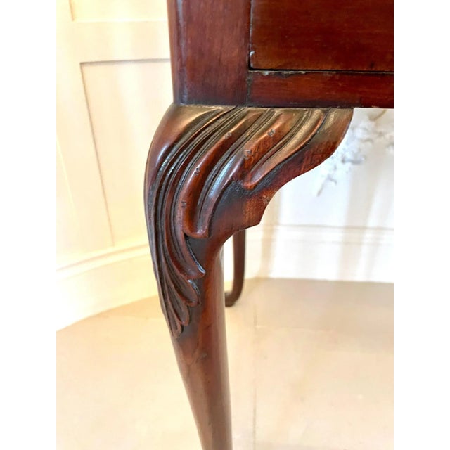 Antique George III Style Mahogany Side Table For Sale - Image 10 of 15