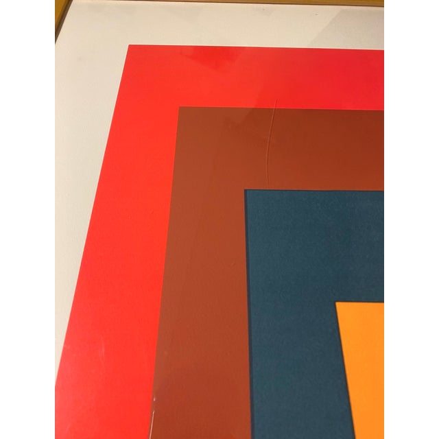 Josef Albers Late 20th Century Josef Albers Art Print 28" Large Homage to the Square Mid-Century Modern Bauhaus For Sale - Image 4 of 8