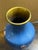 Chinese Vintage Chinese Blue Cloisonné Enamel Vase With Morning Glory Flowers, 10 Inches For Sale - Image 3 of 8