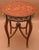 Splendid French Louis XV style marquetry round table, decorated with unique hand made ornate and engraved round bronze, we...