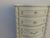 French Shabby Chic Painted Carved Tall Narrow Lingerie Jewelry Chest 6406 For Sale - Image 16 of 18