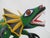 Oaxacan Alebrije Lizard Wood Carving Mexico Folk Art Figure Sculpture For Sale - Image 11 of 17