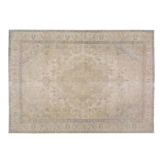 Vintage Hand Knotted Wool Rug, 9'x12'8" For Sale