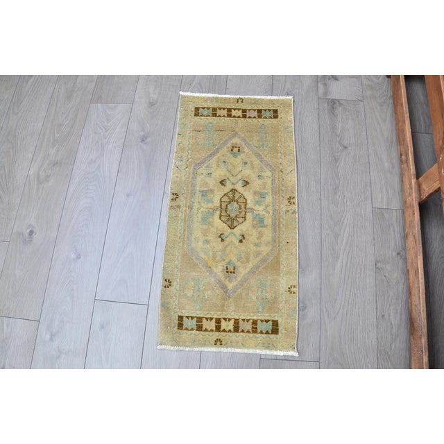 Vintage Eclectic Handmade Wool Rug For Sale - Image 6 of 6