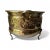 This vintage brass planter features a beautiful grape motif and is handcrafted in India. The planter has handles and is...