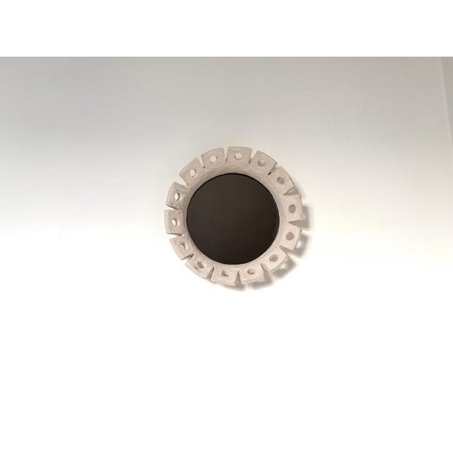 Fiore Handmade Ceramic Mirror by Renzo Maar Handmade Dimensions: D 28 x H 10 cm (dimensions are approximate) Materials:...