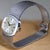 Silver 1970s Rolex Precision 2644 Vintage 1971 Silver Dial 18k White Gold Mesh Bracelet Watch For Sale - Image 8 of 12