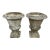 Pair of Early 20th C French Stone Neoclassical Urn Planters by Grandon Freres For Sale