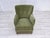 Wood Danish Armchair in Green Furniture Velour, 1960s For Sale - Image 7 of 18