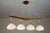 Mid-Century Modern Swedish Teak and Glass Four Light Hanging Lamp, 1960s For Sale - Image 3 of 13