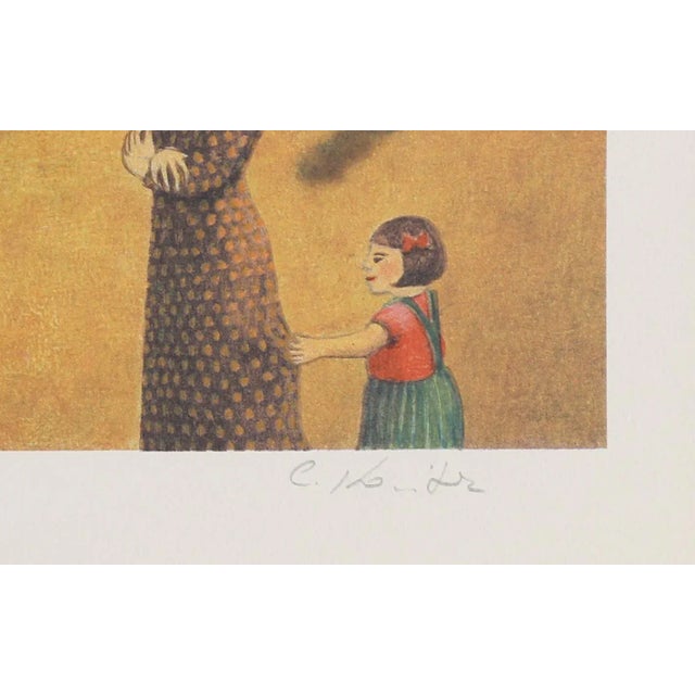 Town Scene Unknown Artist Size: 19.5 in. x 25.5 in. Lithograph, signed and numbered in pencil 220