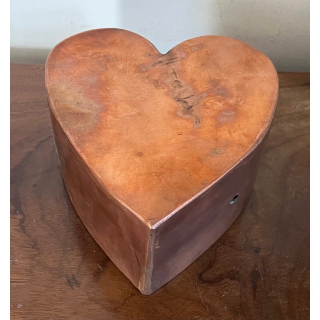 American American Folk Art Copper Heart Sculpture For Sale - Image 3 of 13