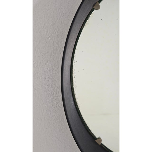 1960s Mid-Century Ebanil Wall Mirror by Gino Colombini for Kartell, Milan, Italy, 1960s For Sale - Image 5 of 15