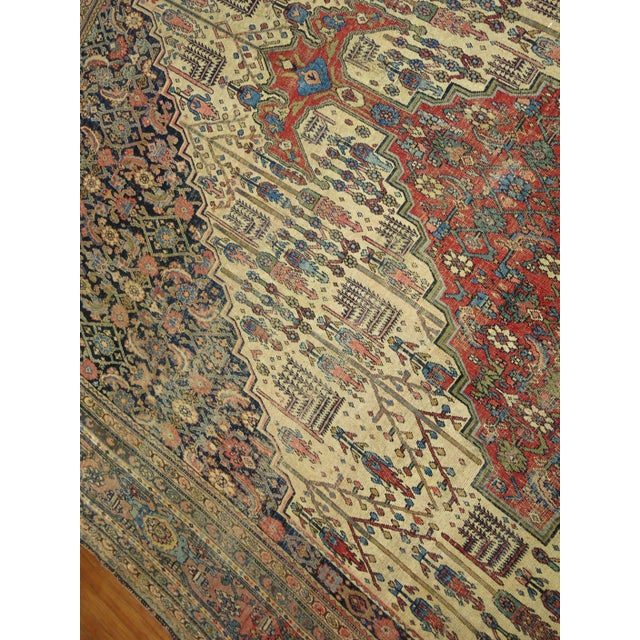 Antique Bidjar Rug, 9' X 13'10'' For Sale - Image 9 of 11